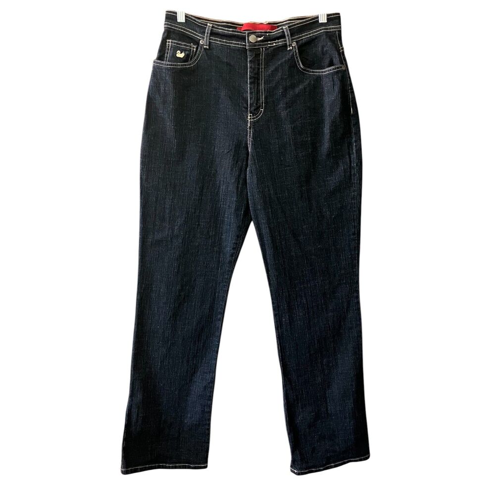Gloria Vanderbilt three pocket super high waisted jeans